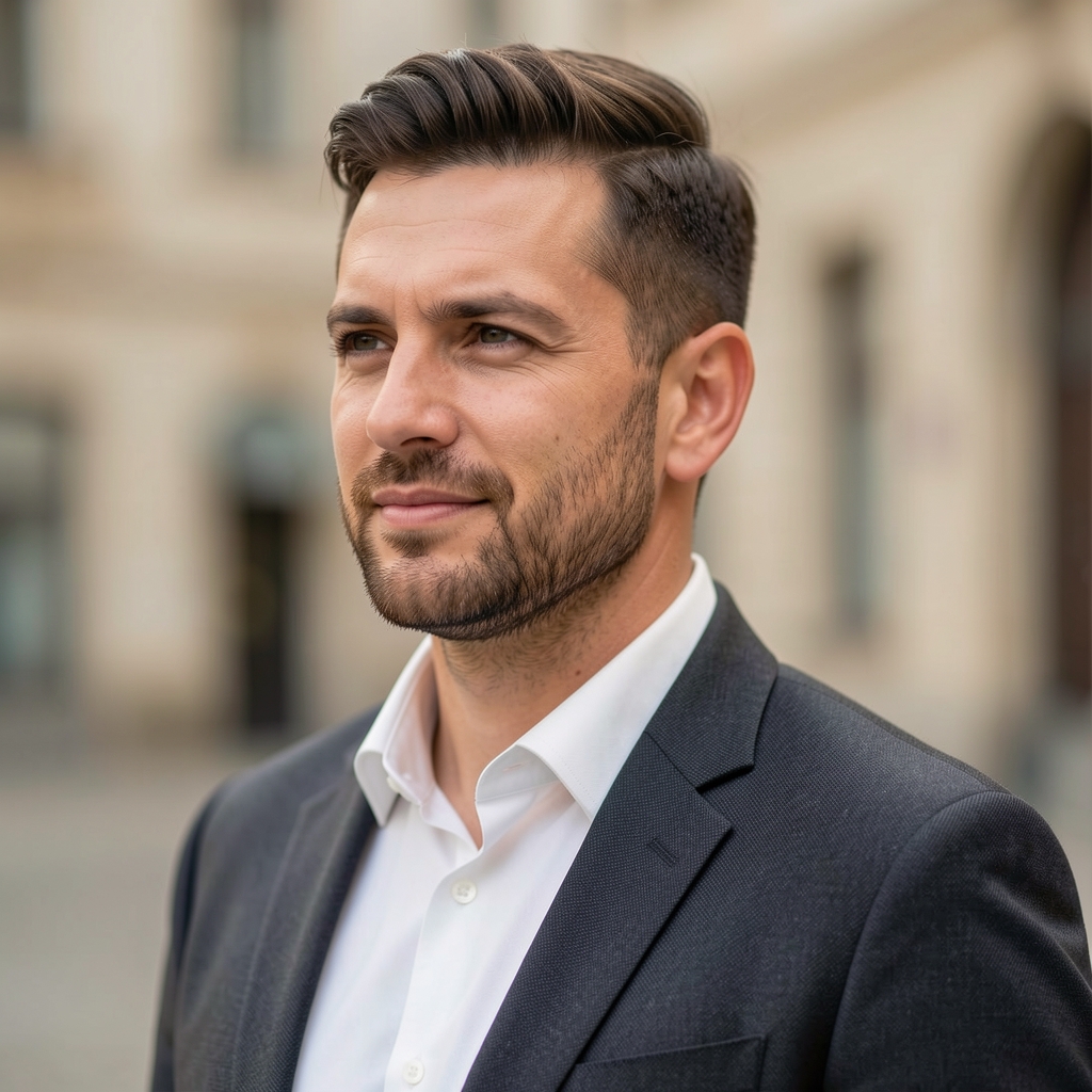 Fotografia de profil a lui Bogdan T., antreprenor din Brașov, client fidel Fitvora