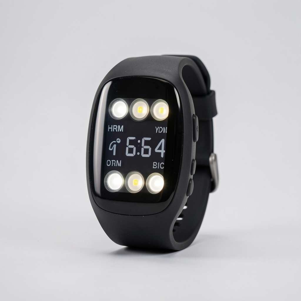 Garmin Forerunner 265 spate — senzor HRM optic cu 4 LED-uri pentru monitorizare precisă Pulse Ox
